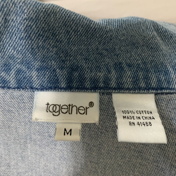 TOGETHER vintage jean jacket - Picture 3 of 4